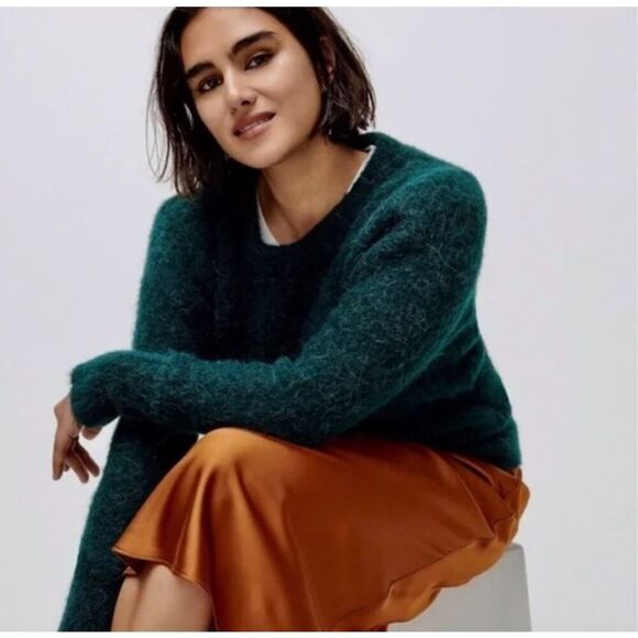 ✨Point Sur alpaca-blend crewneck emerald green sz xs sweater✨ - Picture 2 of 8